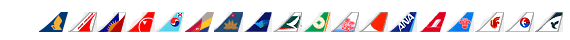 our major ticketing airlines